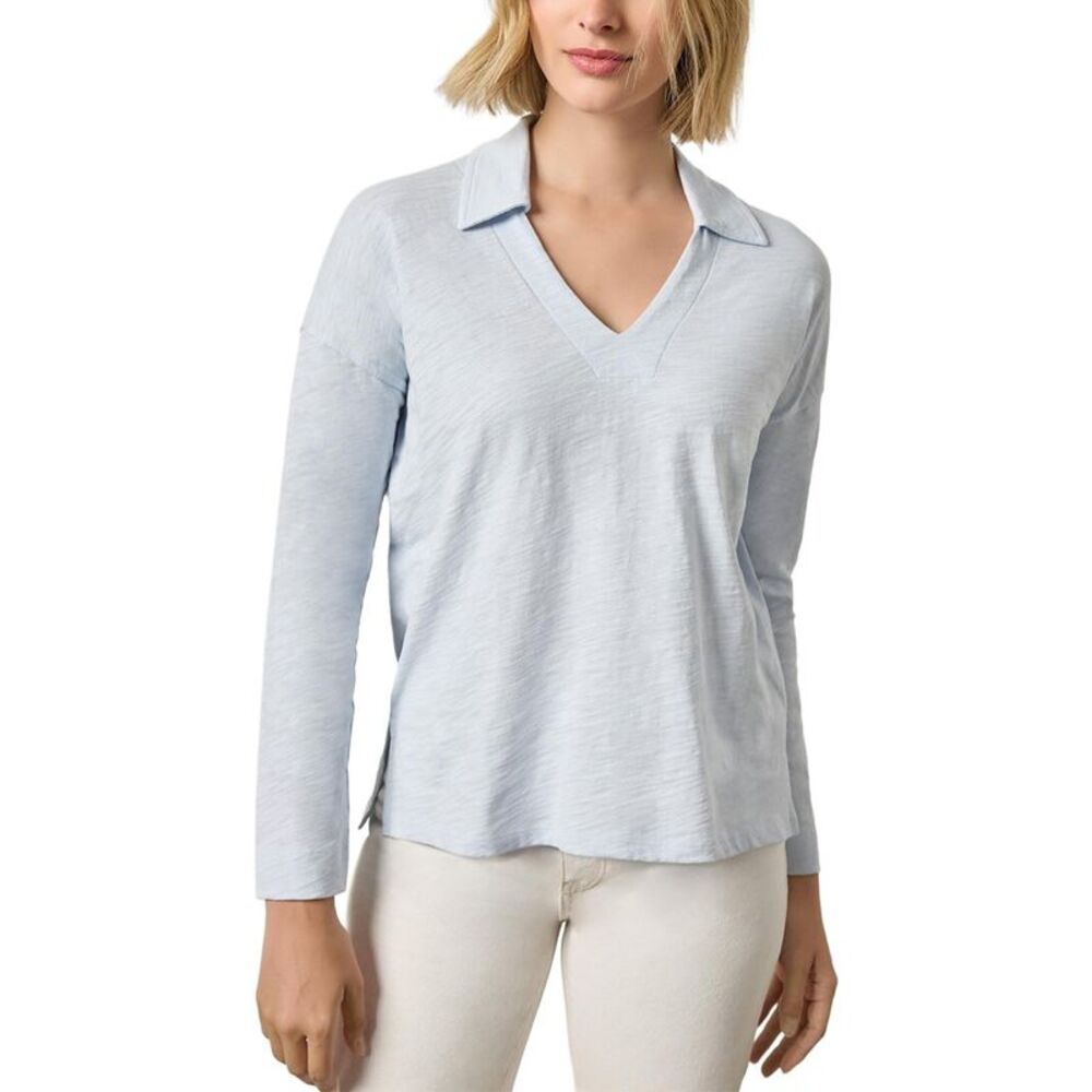 Lilla P Womens  Easy Collared Split Neck